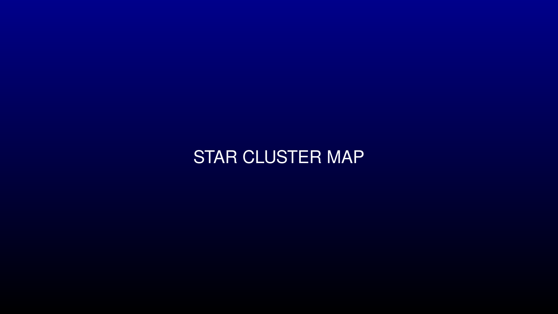 Star Cluster universe map