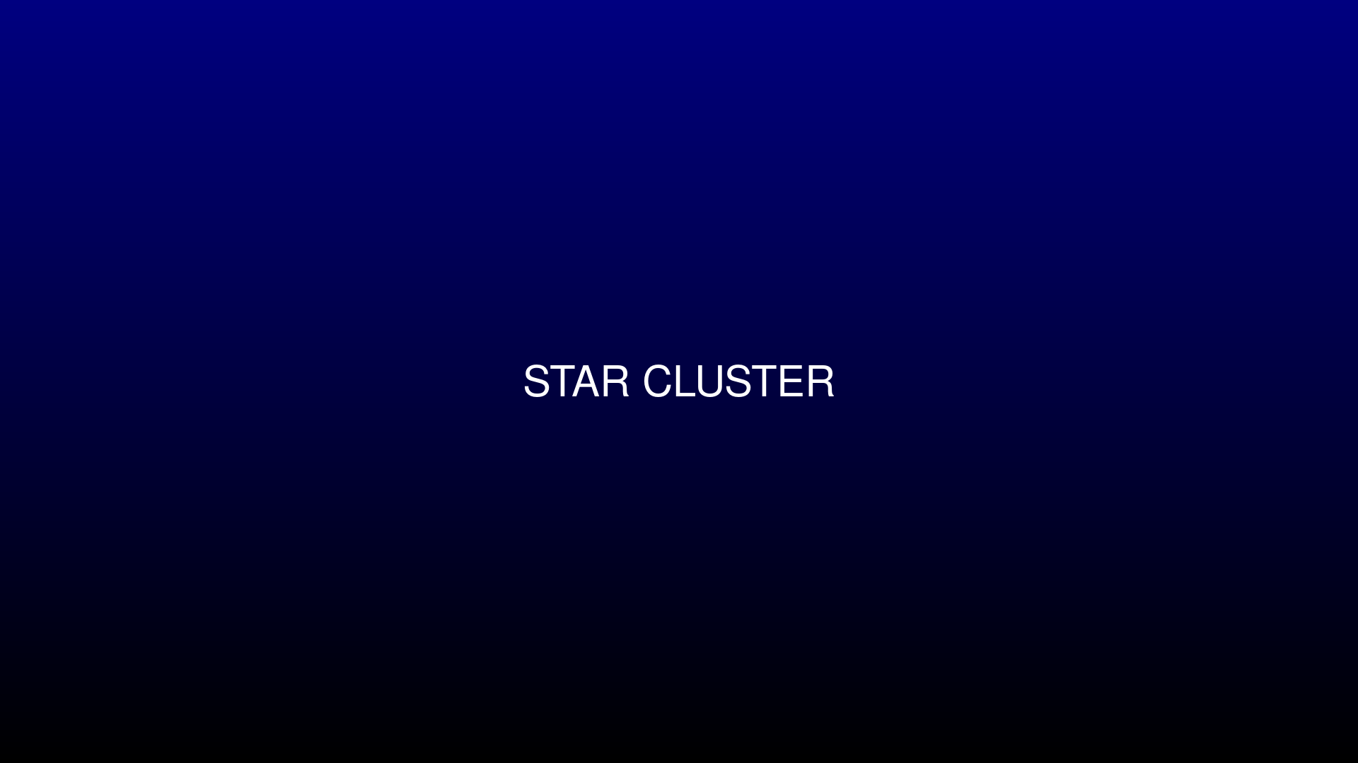 Star Cluster universe panorama